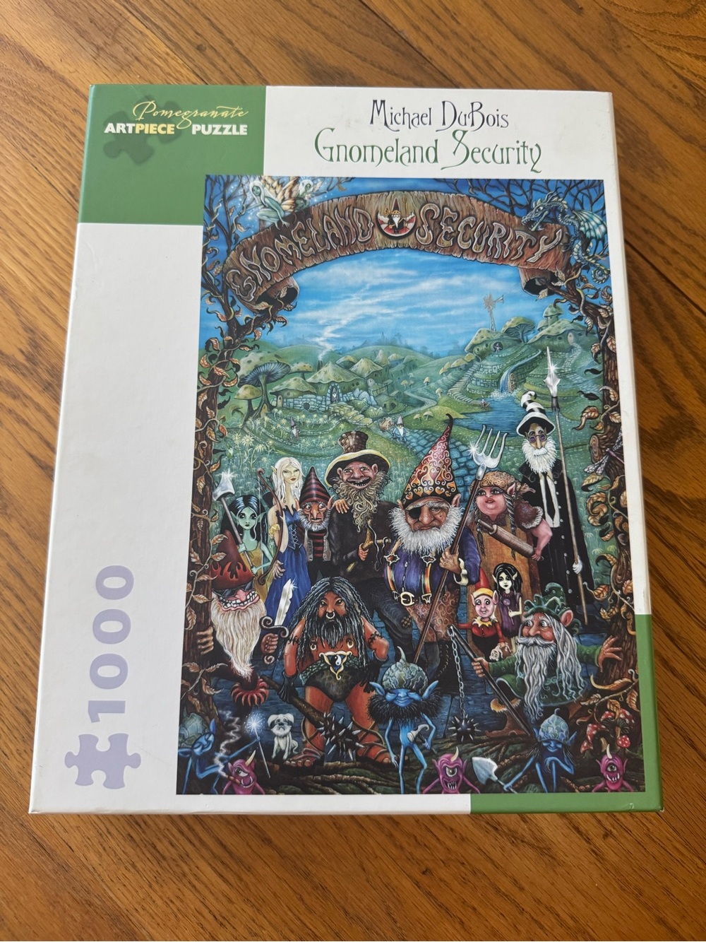 Gnomeland Security by Michael DuBois - Blue/Green Artwork (1000 pcs)